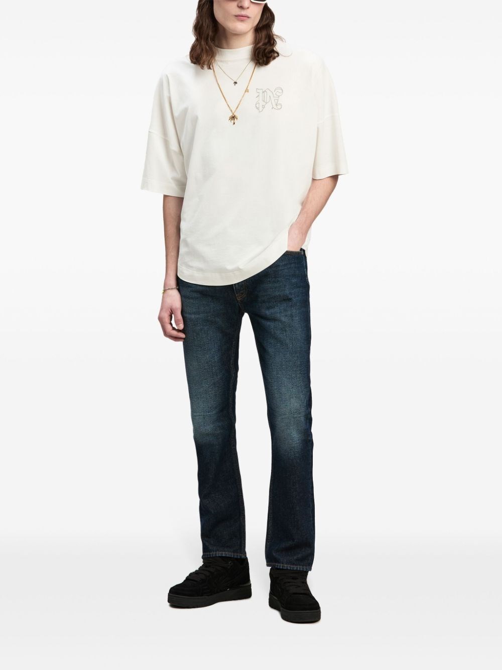 Palm Angels `PA Monogram` Oversized T-Shirt