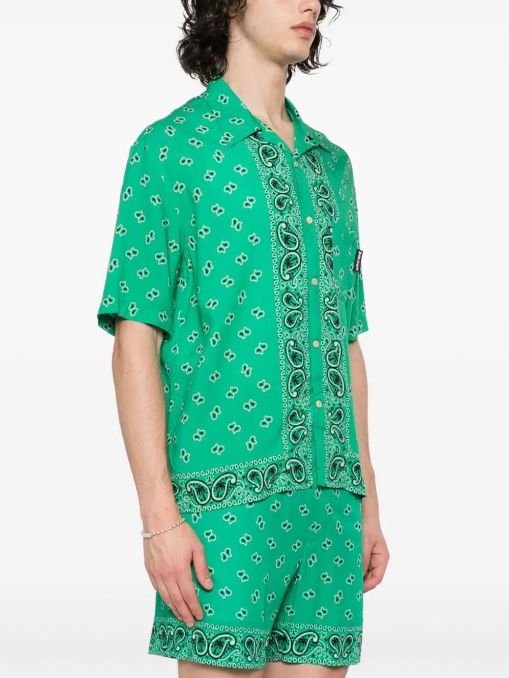 Palm Angels `Paisley` Bowling Shirt