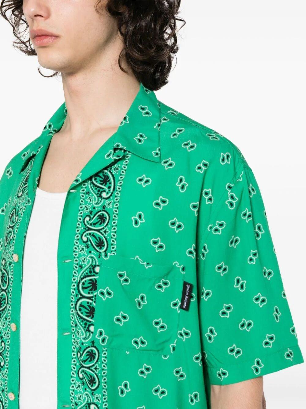 Palm Angels `Paisley` Bowling Shirt