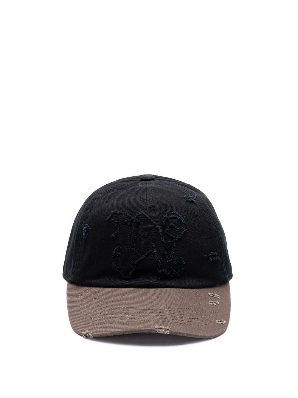 Palm angels `Ripped PA Monogram` Cap