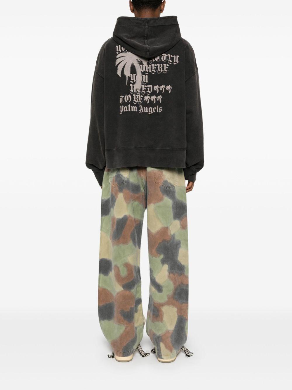 Palm Angels `Statement Monogram` Hoodie