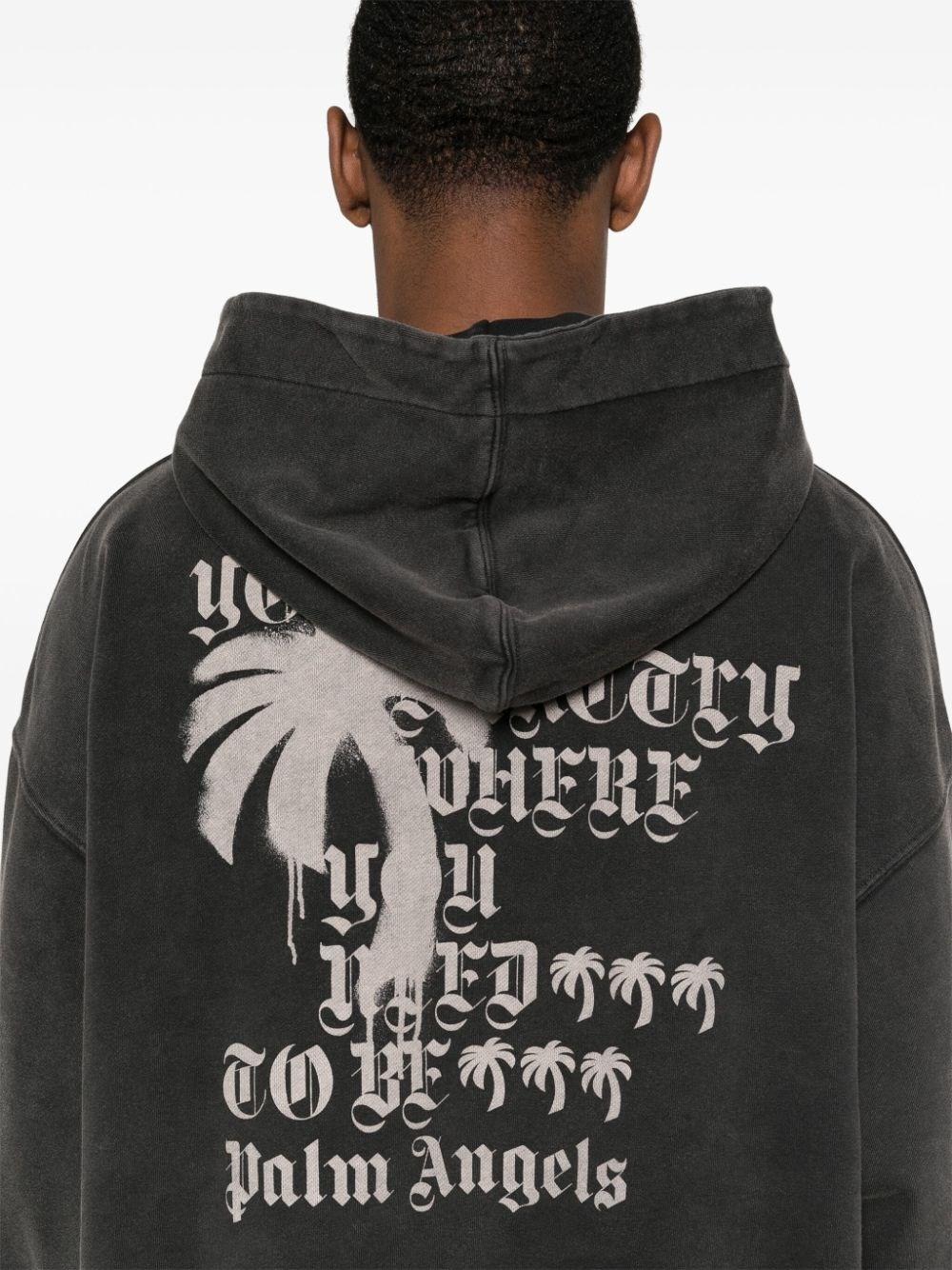 Palm Angels `Statement Monogram` Hoodie