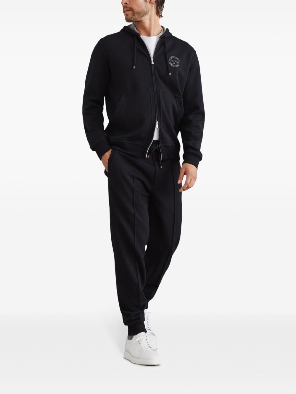 Brunello Cucinelli Pants With Crête Detail And Elasticated Cuffs