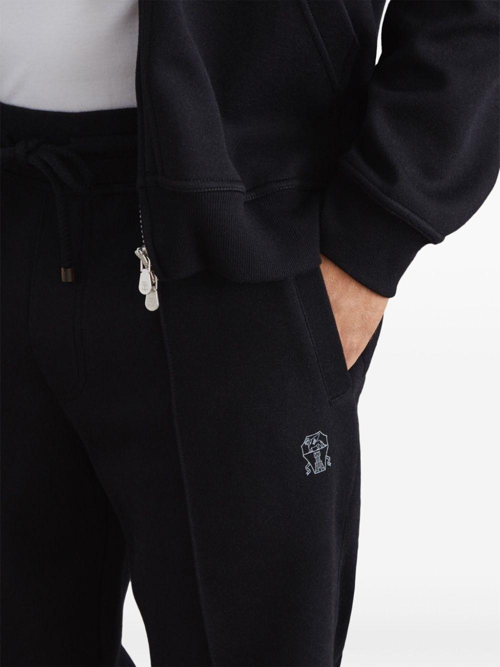 Brunello Cucinelli Pants With Crête Detail And Elasticated Cuffs