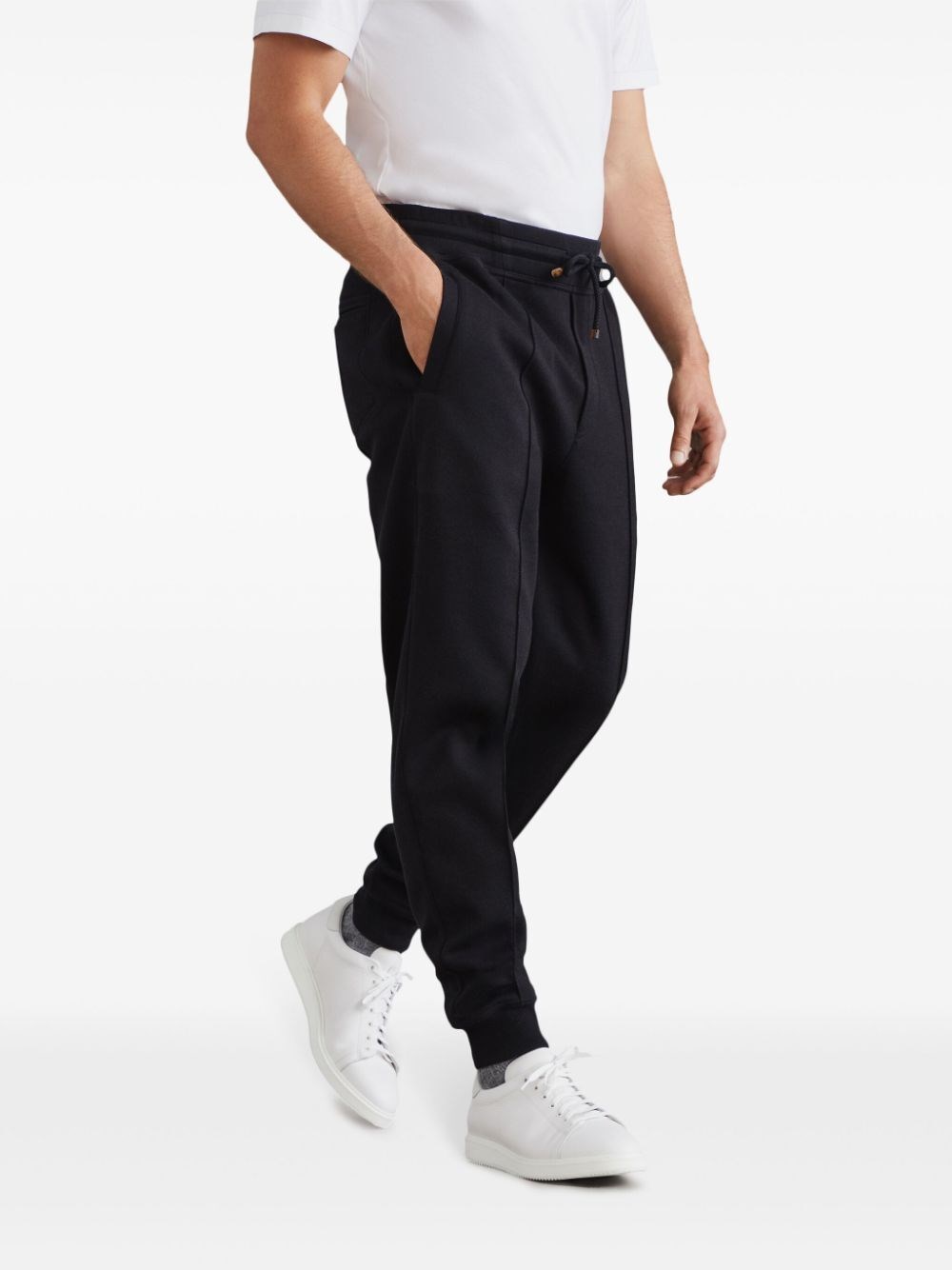 Brunello Cucinelli Pants With Crête Detail And Elasticated Cuffs