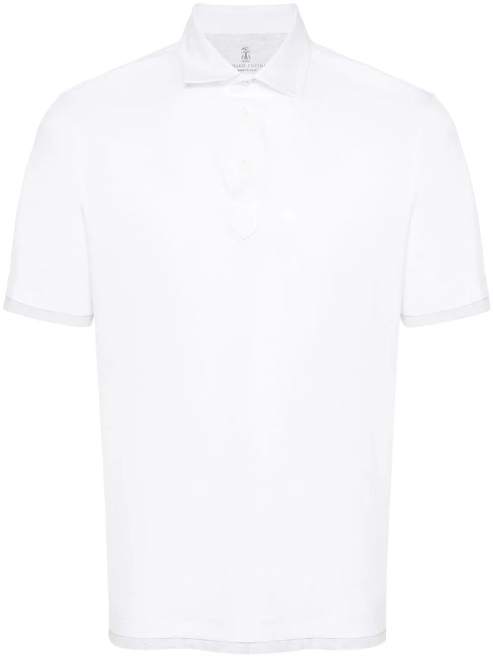 Brunello cucinelli Polo With Shirt-Style Collar And Faux-Layering