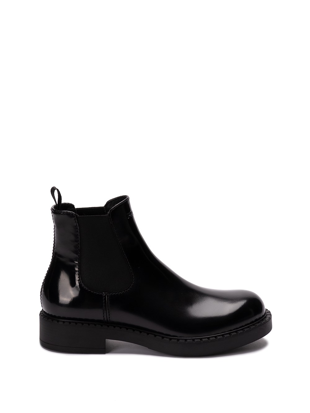 Prada Brushed Leather Chelsea Boots