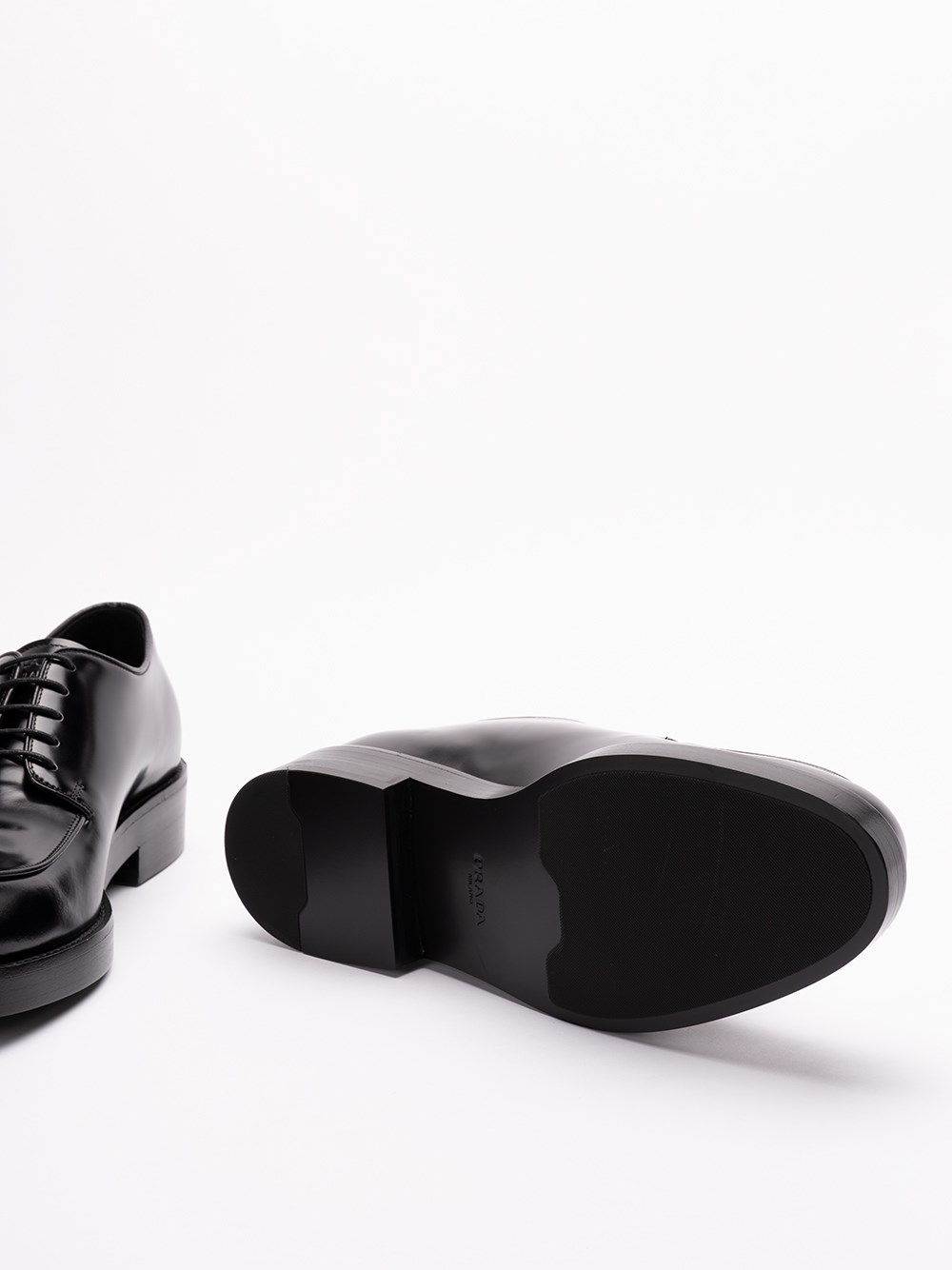 Prada Brushed Leather Derby Shoes