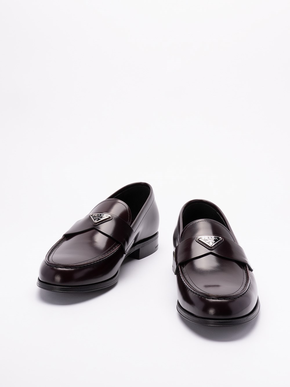 Prada Brushed Leather Loafers