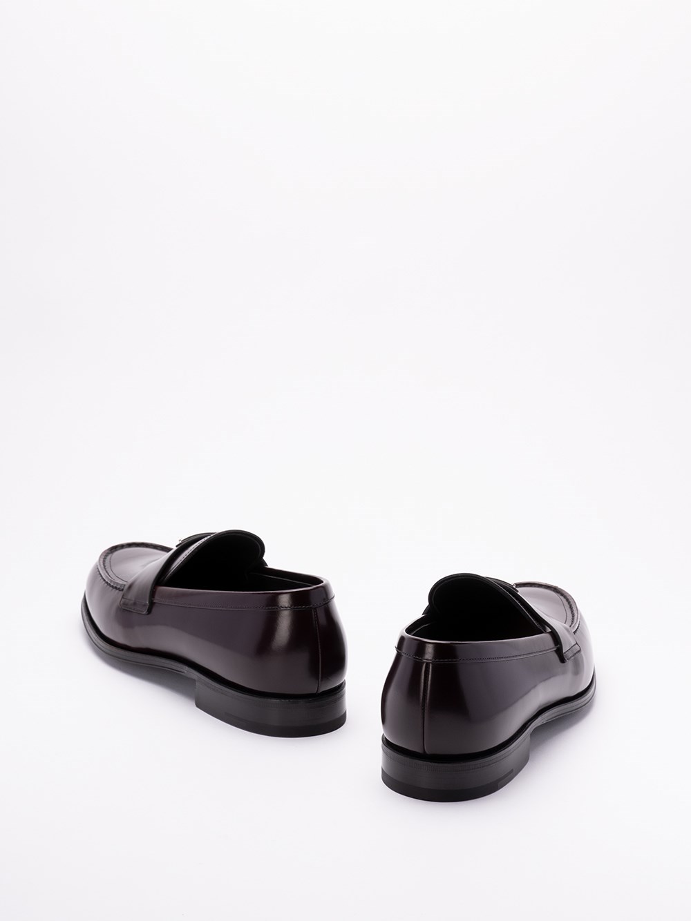 Prada Brushed Leather Loafers