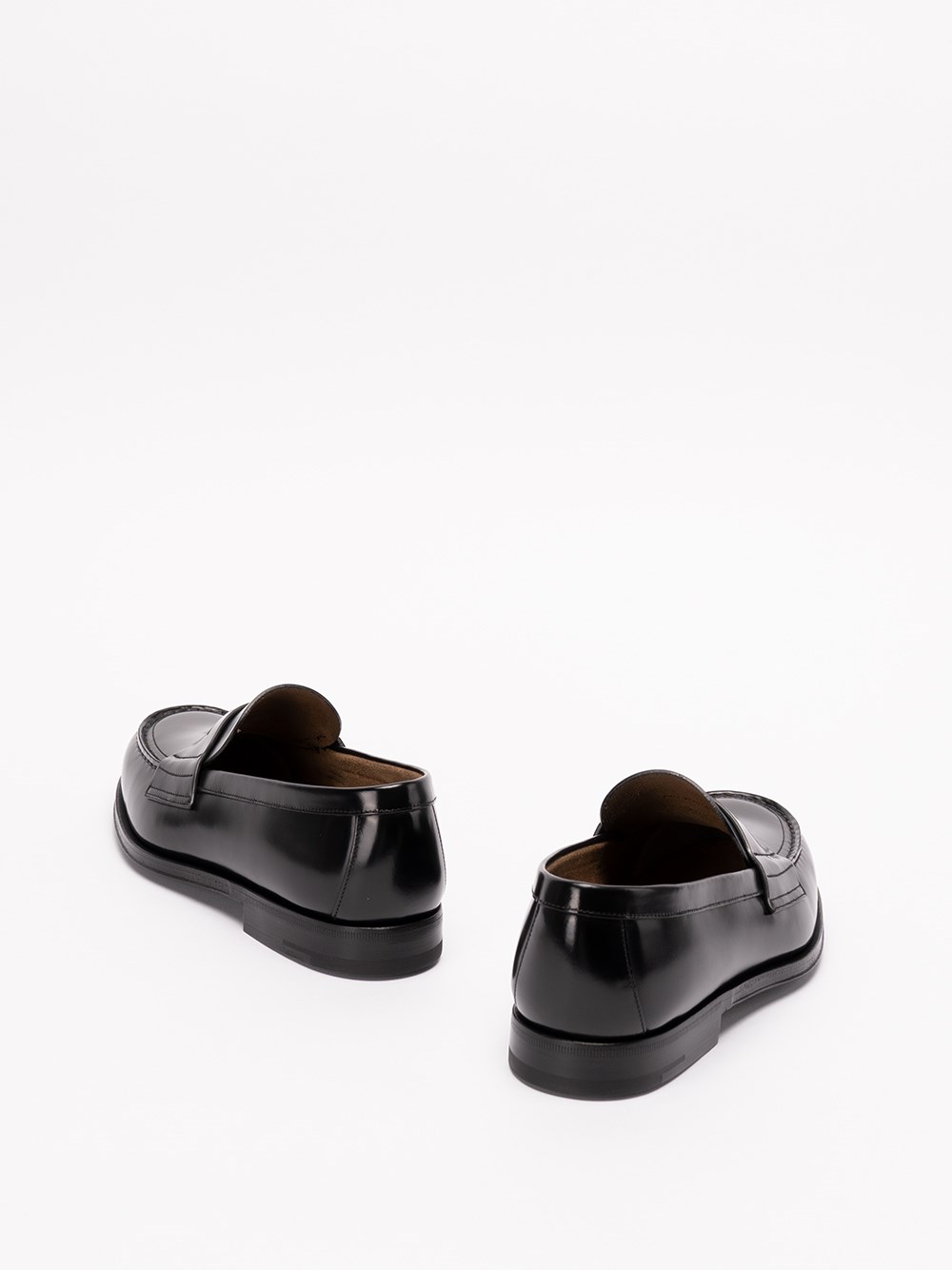 Prada Brushed Leather Loafers