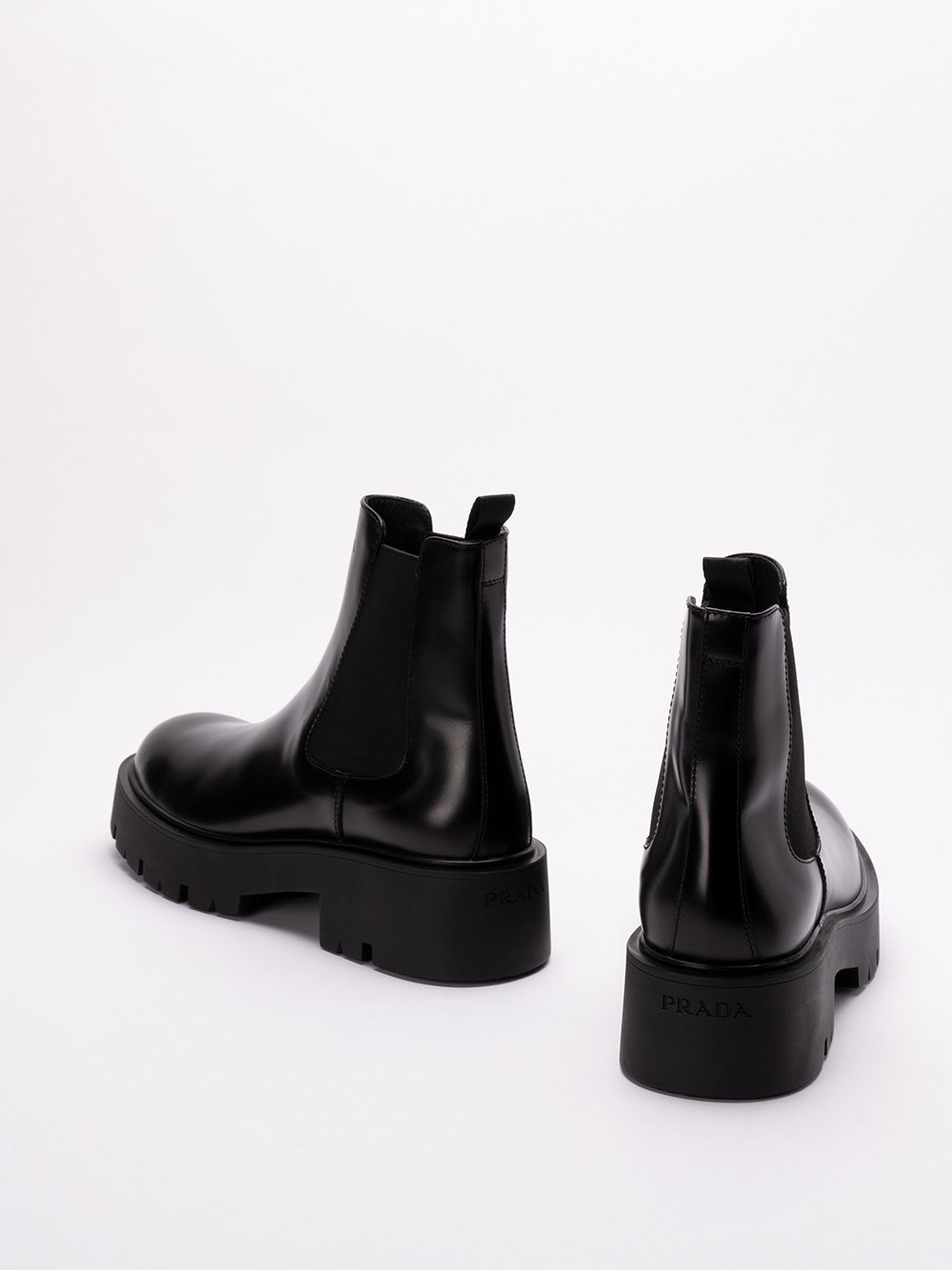 Prada Leather Chelsea Boots