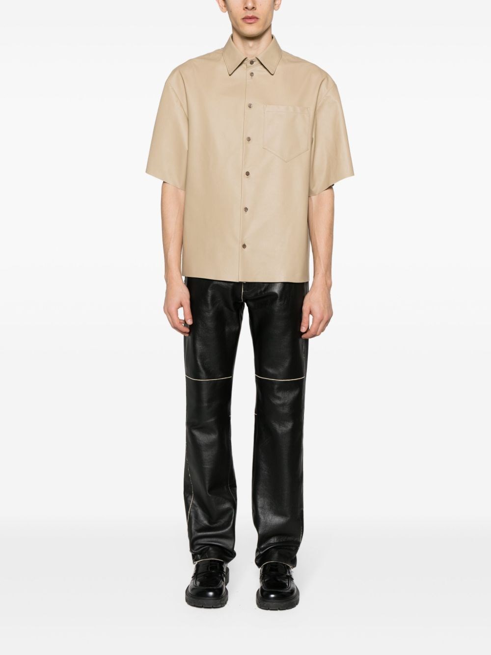 Prada Leather Shirt