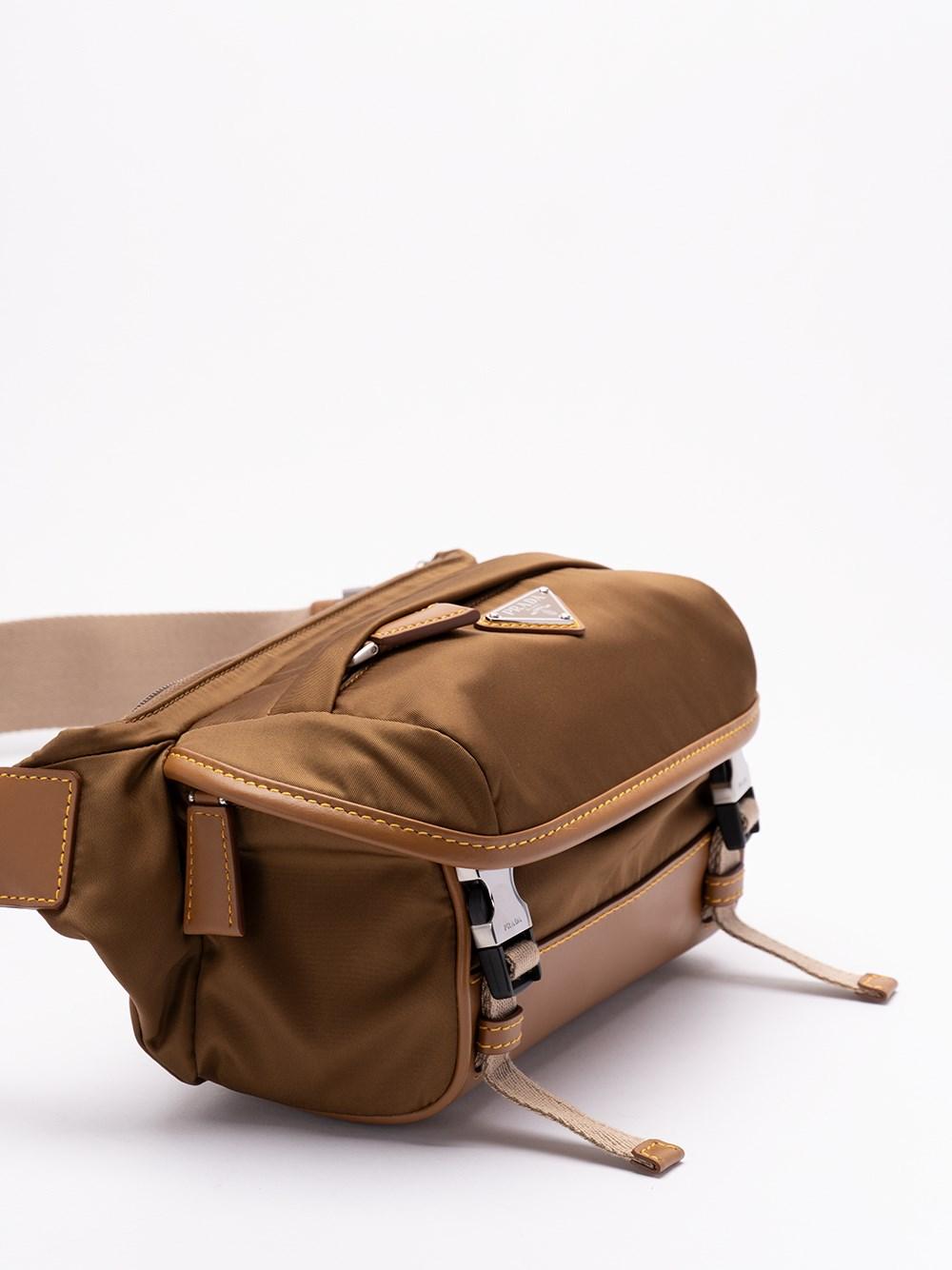 Prada `Re-Nylon` And Leather Shoulder Bag