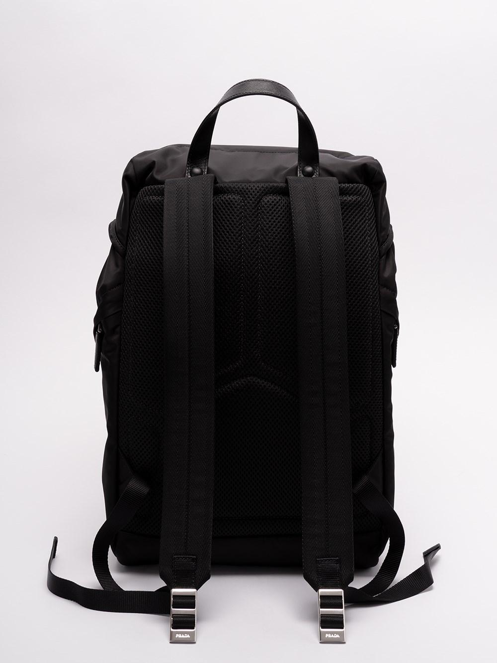 Prada Re-Nylon And Saffiano Leather Backpack