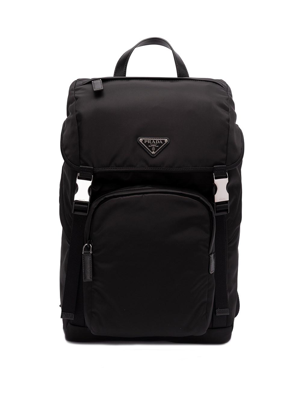 Prada Re-Nylon and Saffiano Leather Backpack