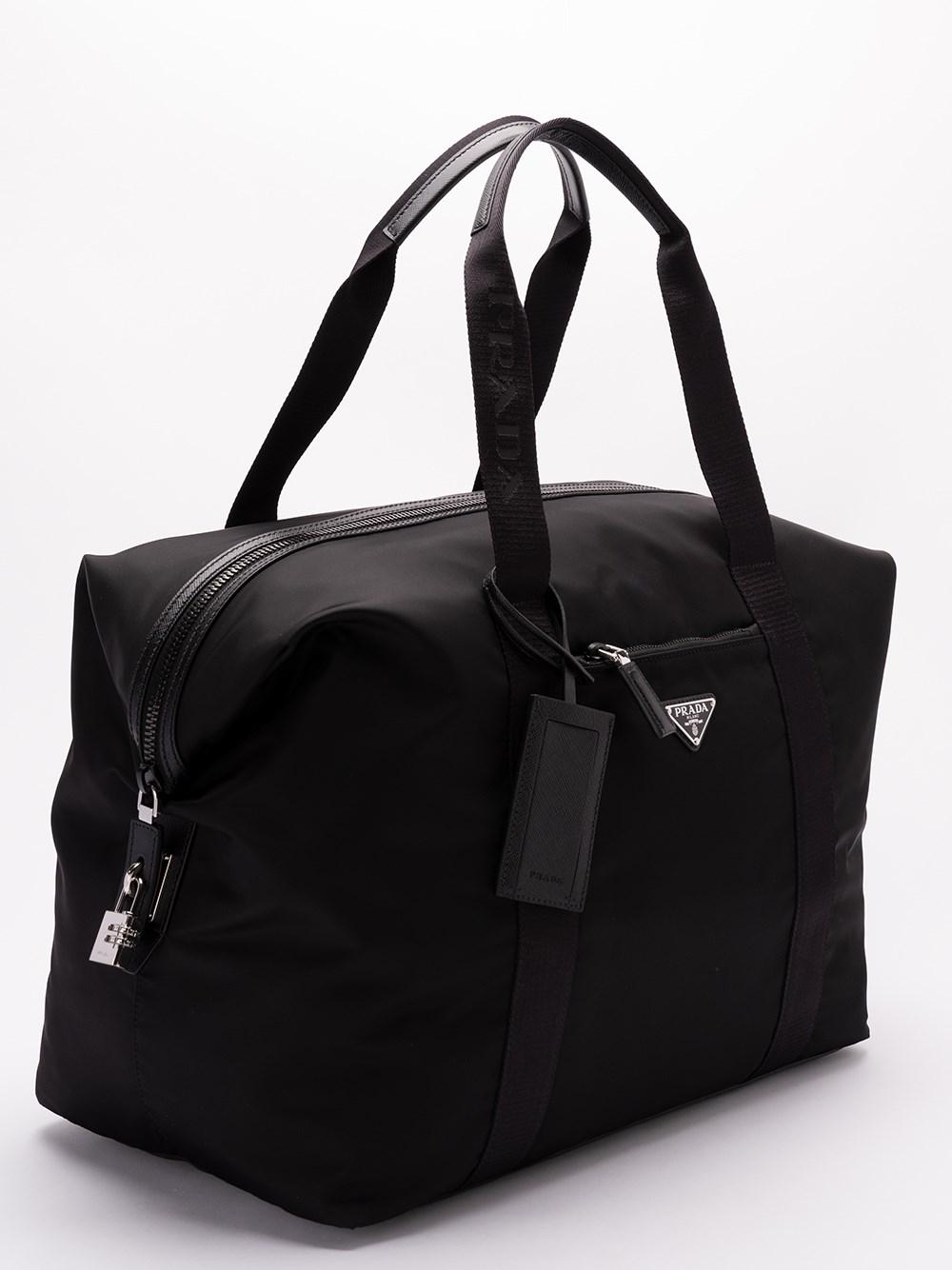 Prada `Re-Nylon` And Saffiano Leather Duffle Bag