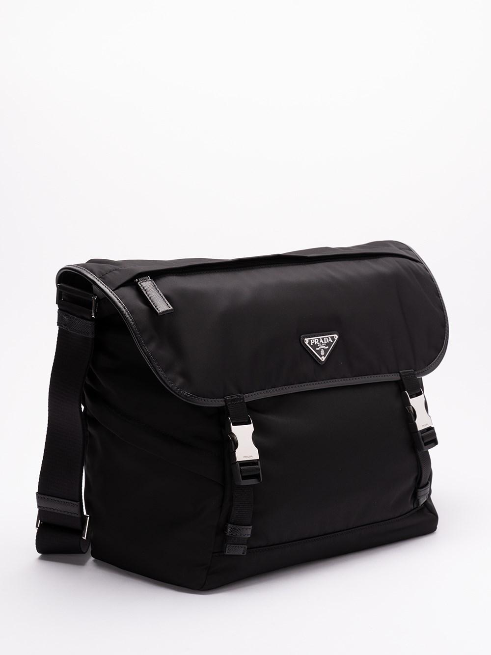 Prada Re-Nylon And Saffiano Leather Shoulder Bag