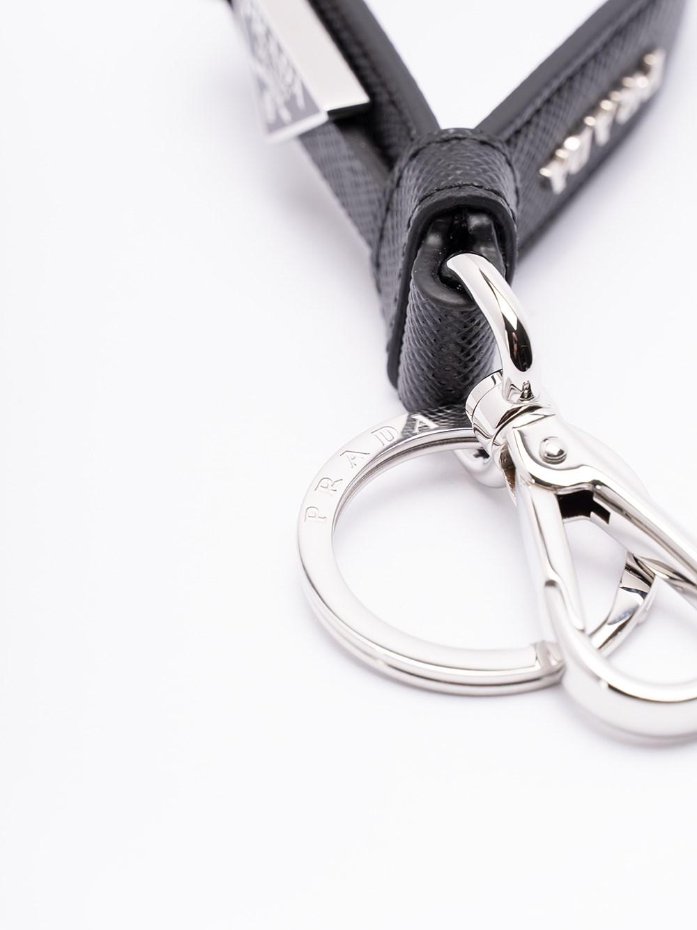 Prada Saffiano Leather Keychain
