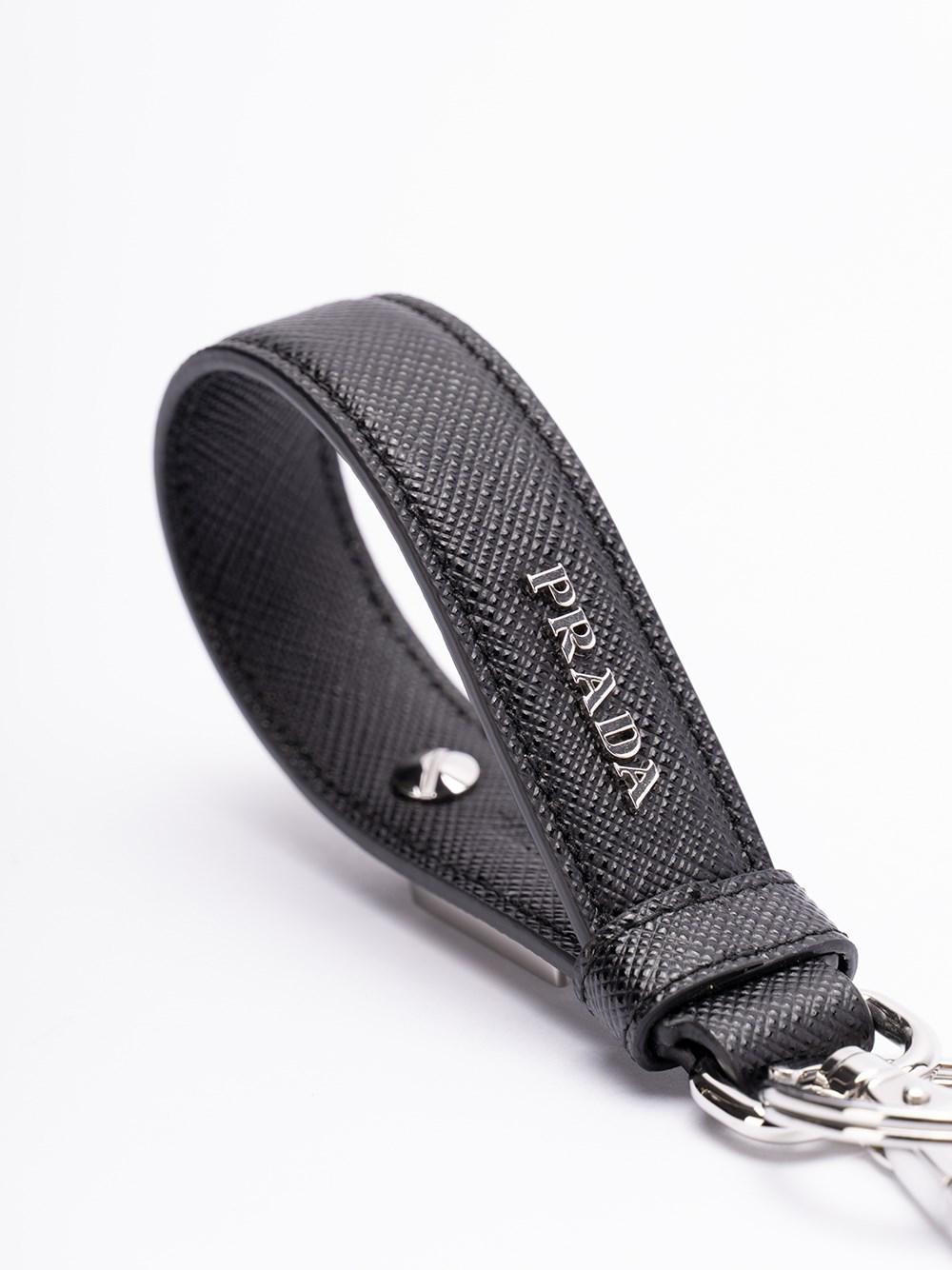 Prada Saffiano Leather Keychain