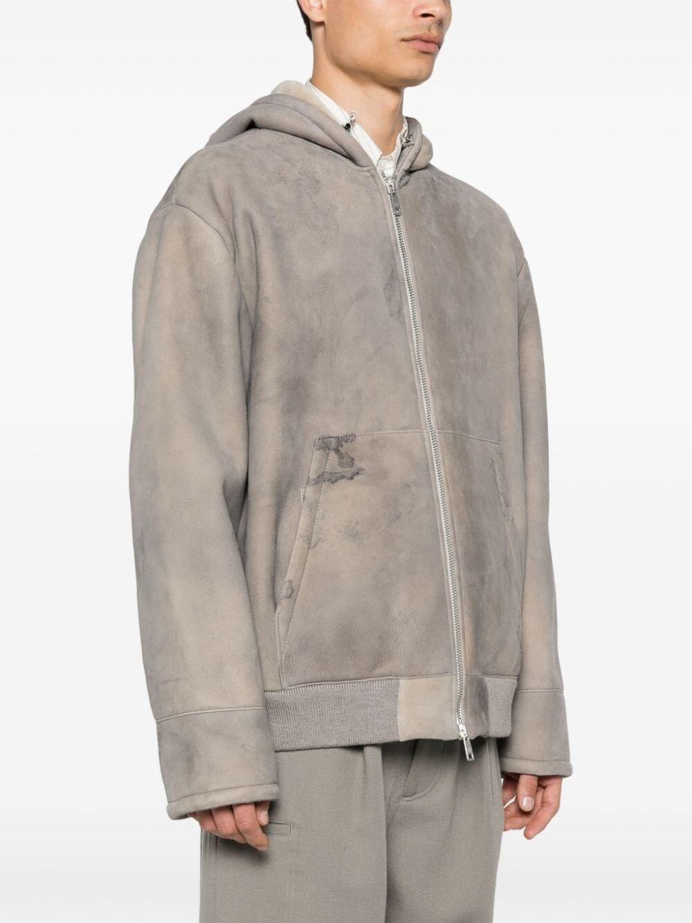 Prada Shearling Hooded Jacket