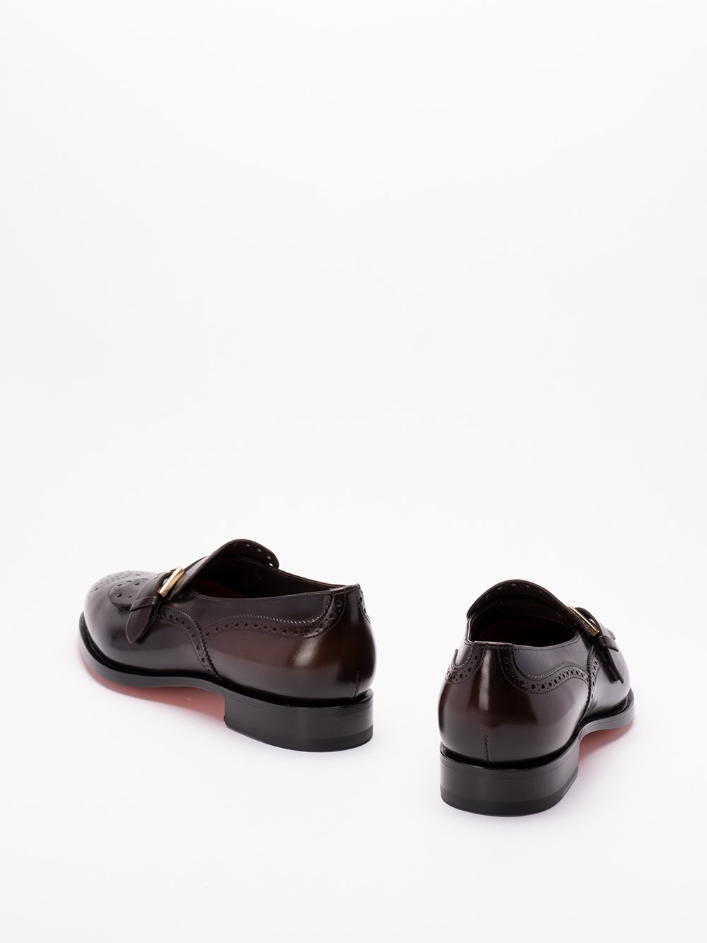 Santoni `Colin` Buckled Loafers