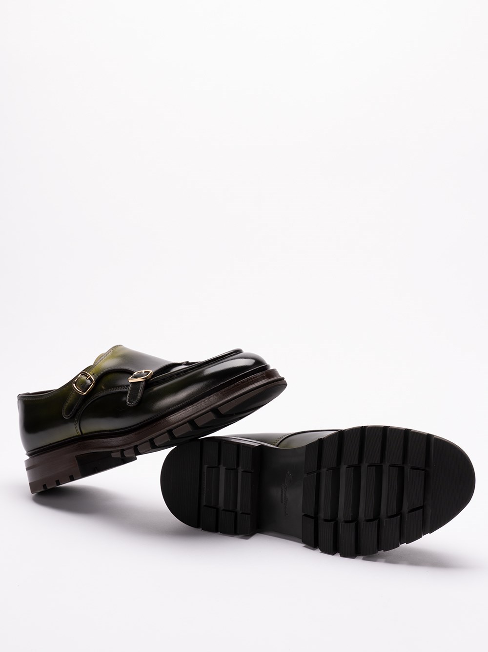 Santoni `Emric` Buckled Loafers