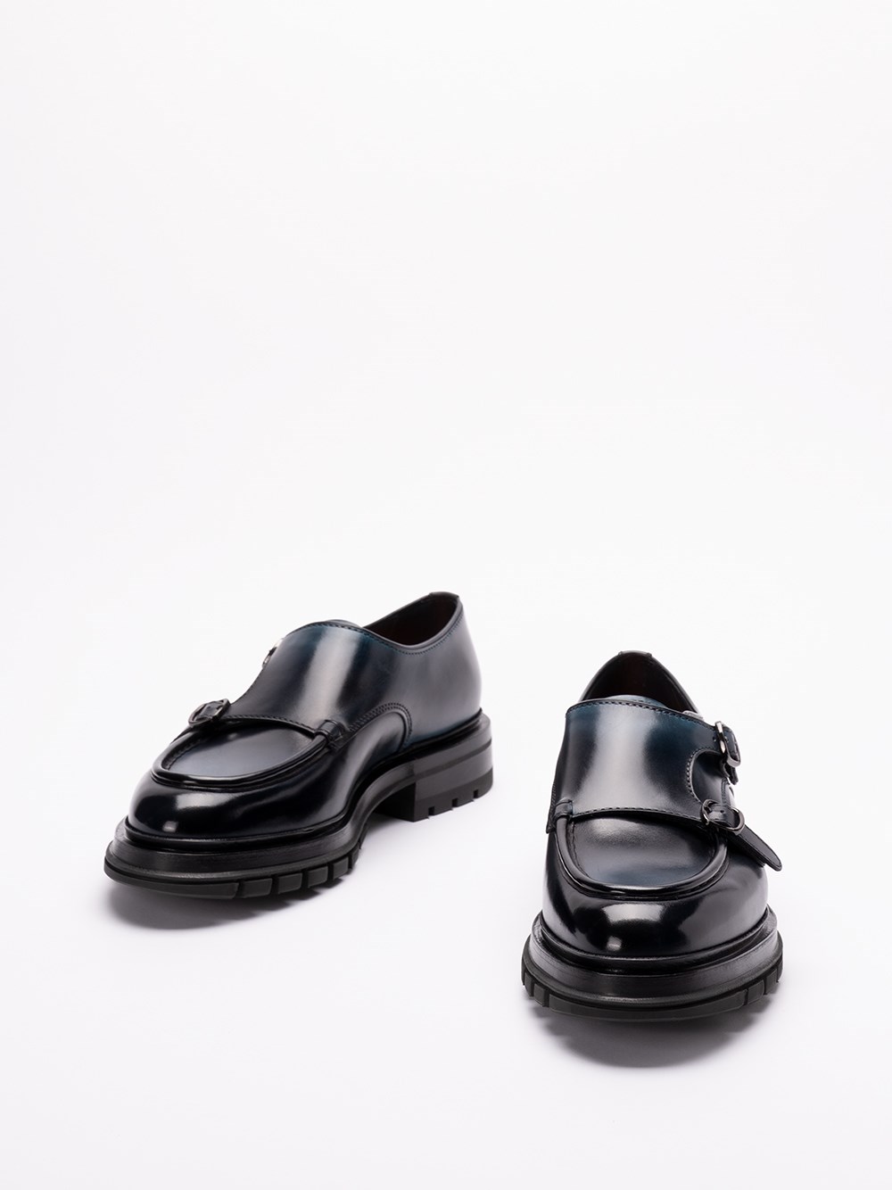 Santoni `Emric` Buckled Loafers