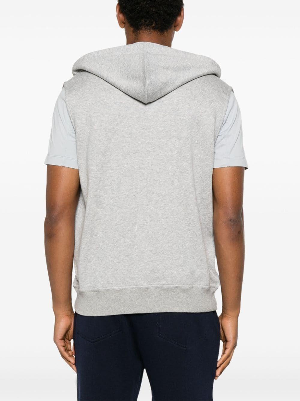 Brunello Cucinelli Sleeveless Sweatshirt With Zipper And Hood