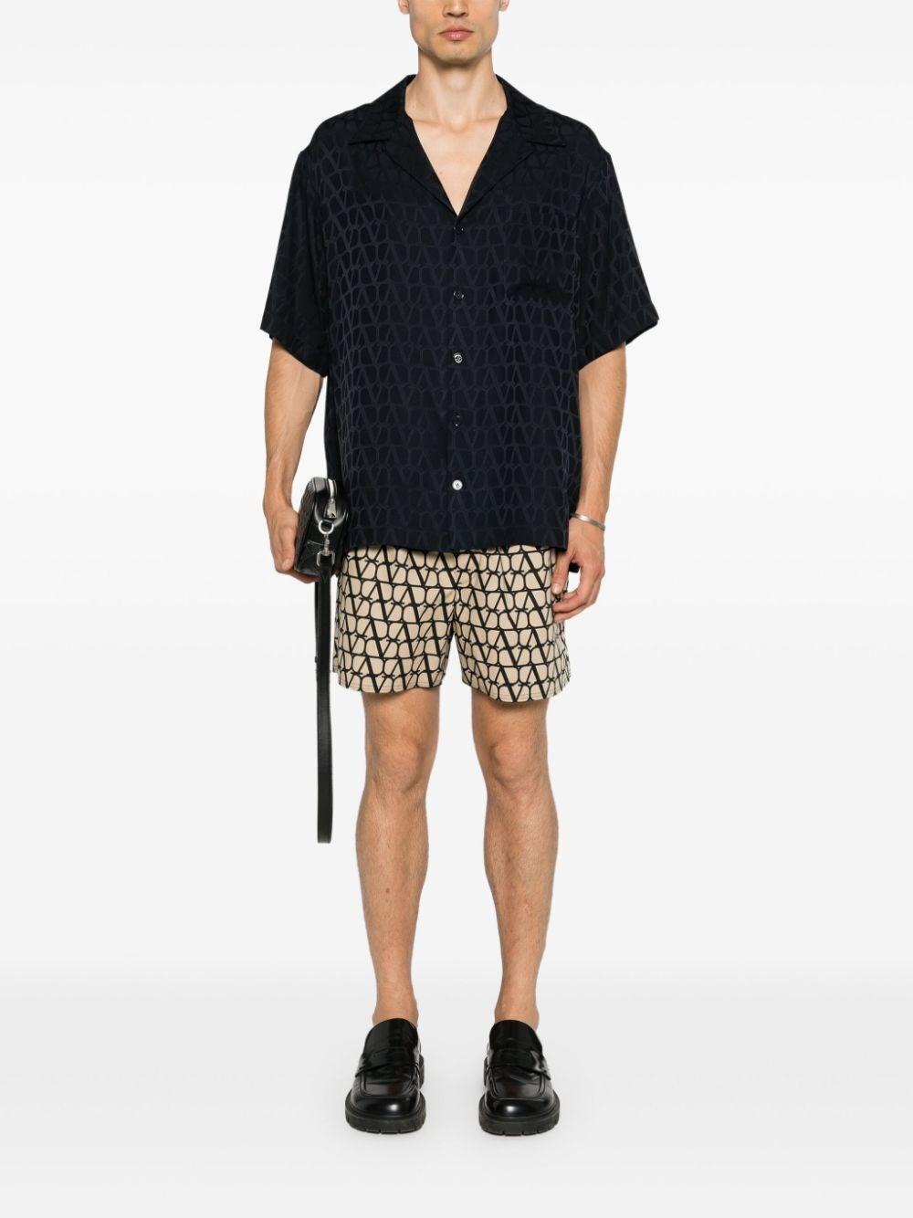 Valentino Garavani `Toile Iconographe` Short Sleeve Shirt