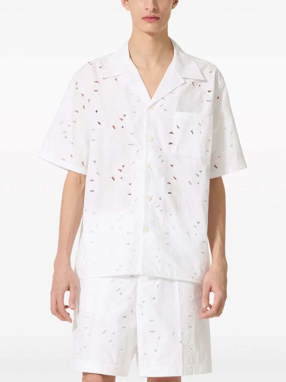 Valentino Garavani Embroidered Short Sleeve Shirt