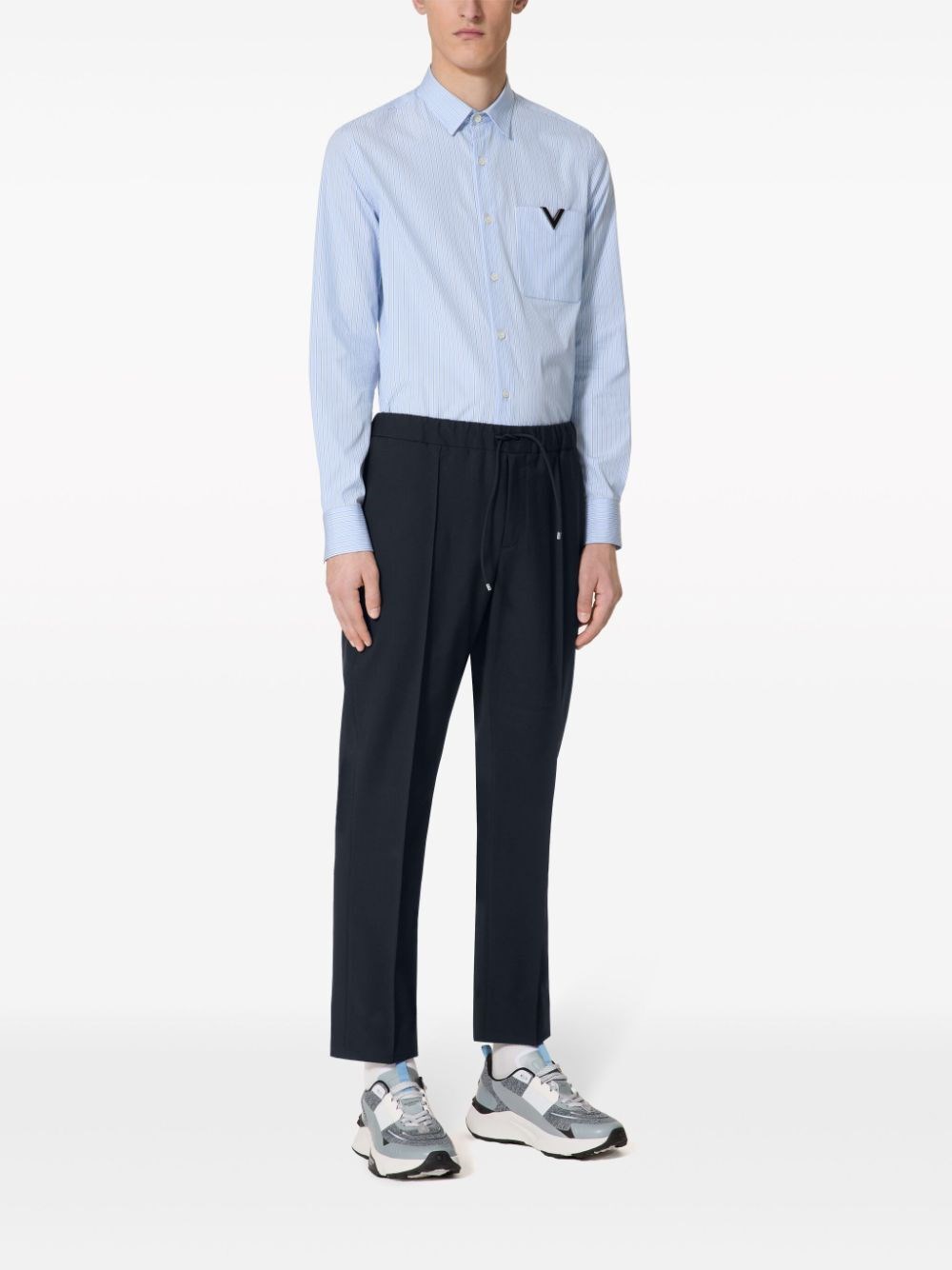 Valentino Garavani `V Detail` Long Sleeve Shirt