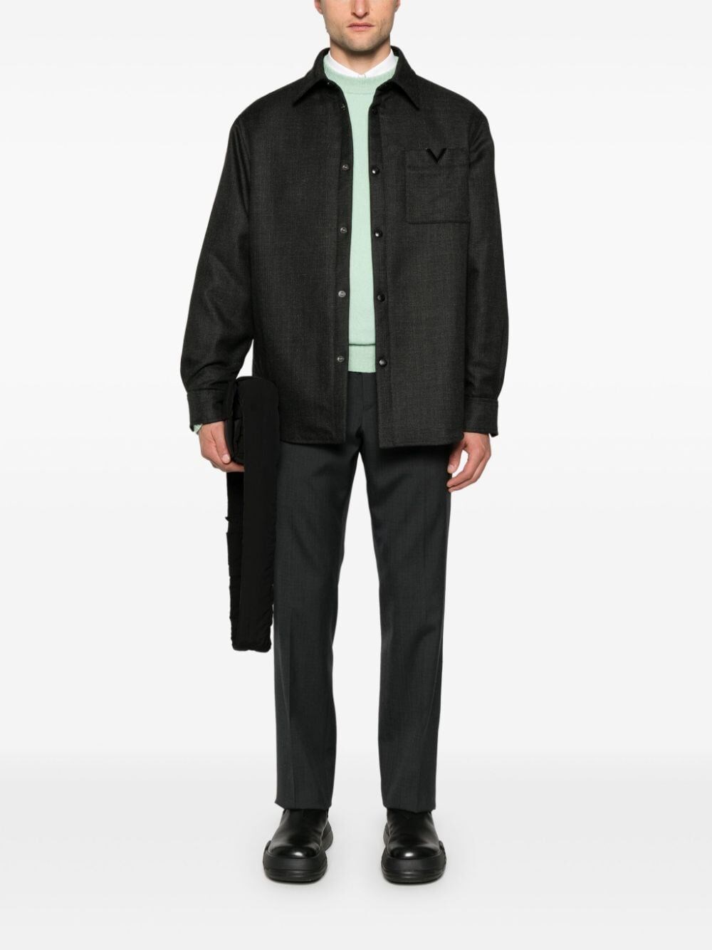 Valentino Garavani `V Detail` Shirt Jacket