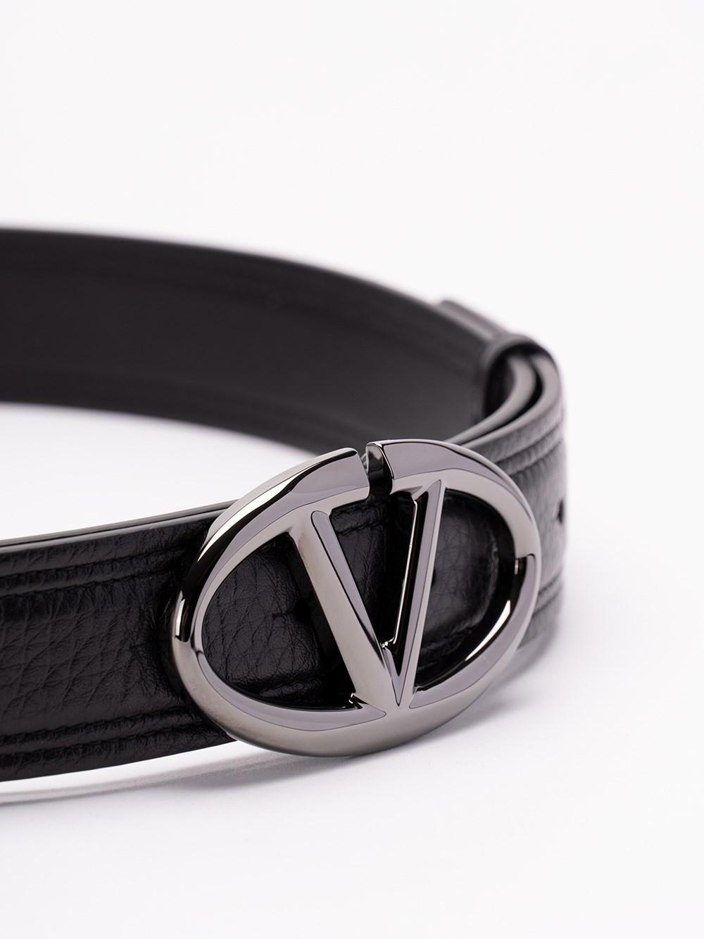 Valentino Garavani `VLogo Moon` Buckle Belt