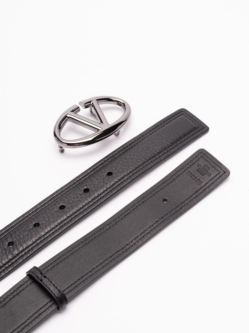 Valentino Garavani `VLogo Moon` Buckle Belt