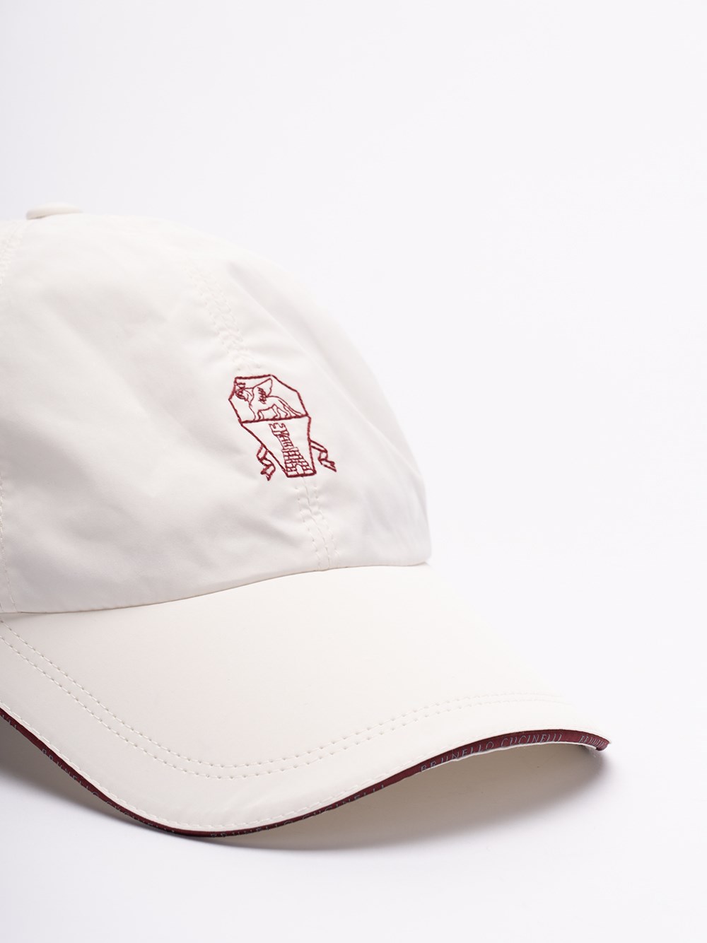 Brunello Cucinelli Water-Resistant Baseball Cap With Contrast Details And Embroidered Logo
