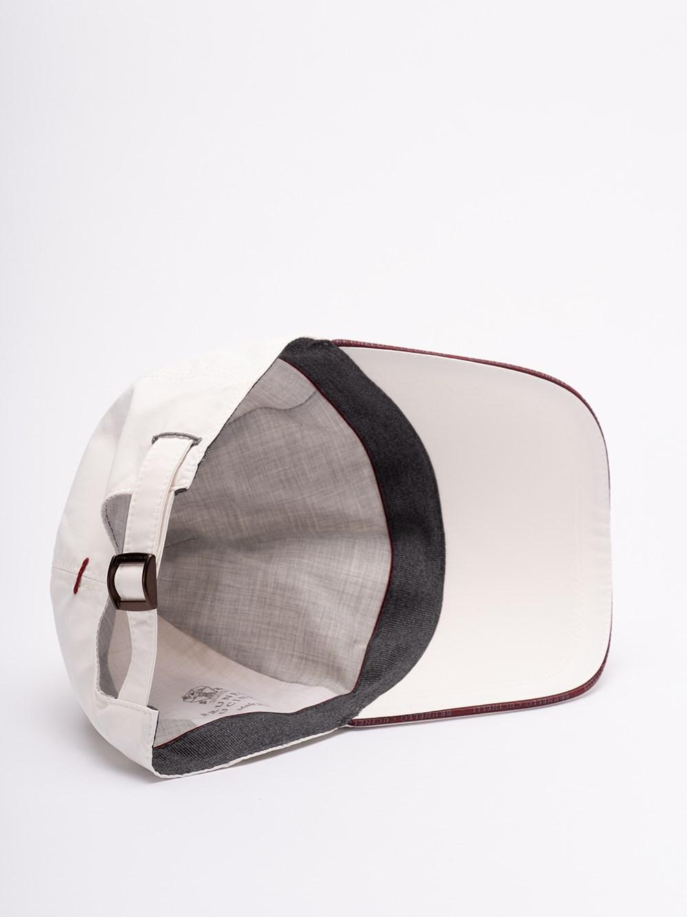 Brunello Cucinelli Water-Resistant Baseball Cap With Contrast Details And Embroidered Logo