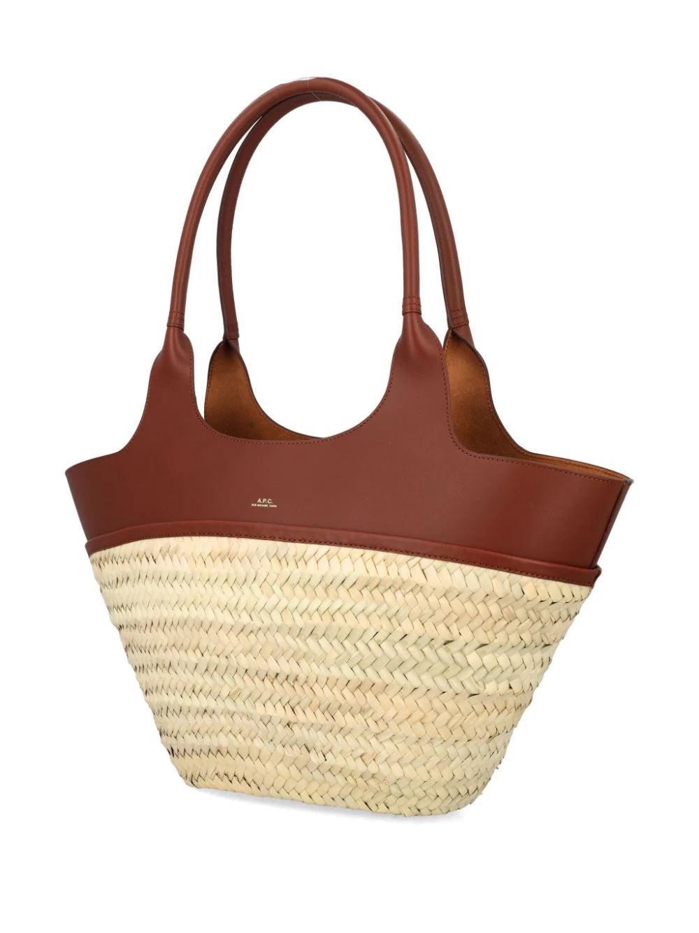 A.P.C. Straw Shopping Bag