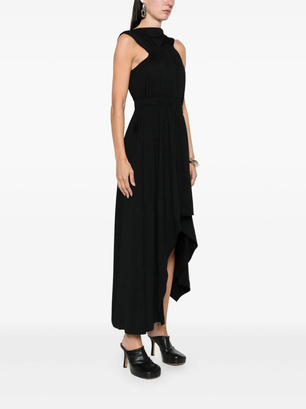 Alexander McQueen Asymmetric Curled Dress