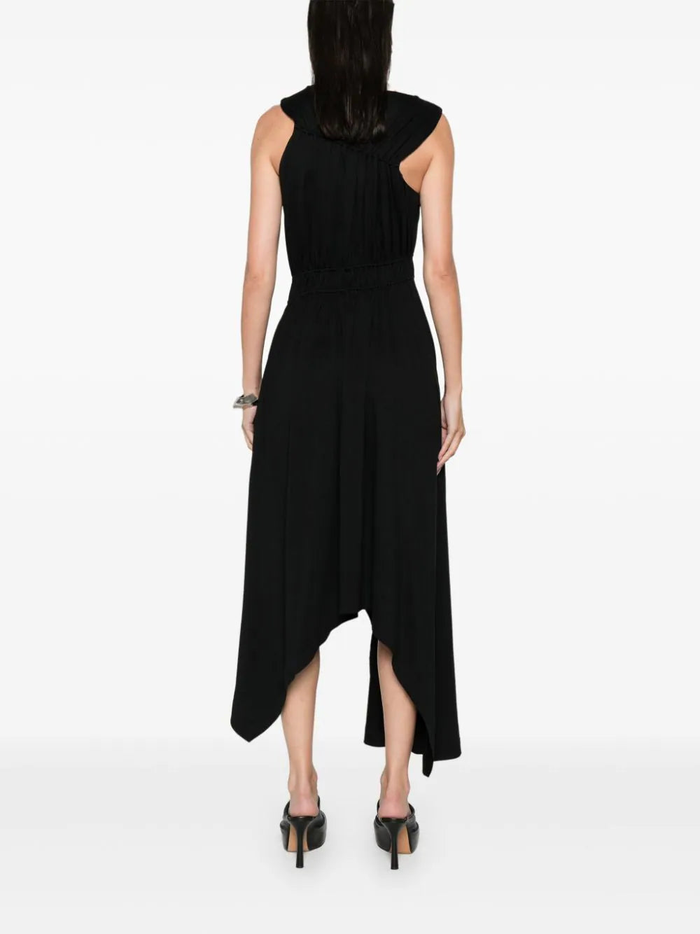 Alexander McQueen Asymmetric Curled Dress