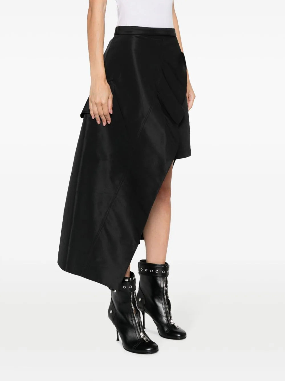 Alexander McQueen Asymmetric Midi Skirt