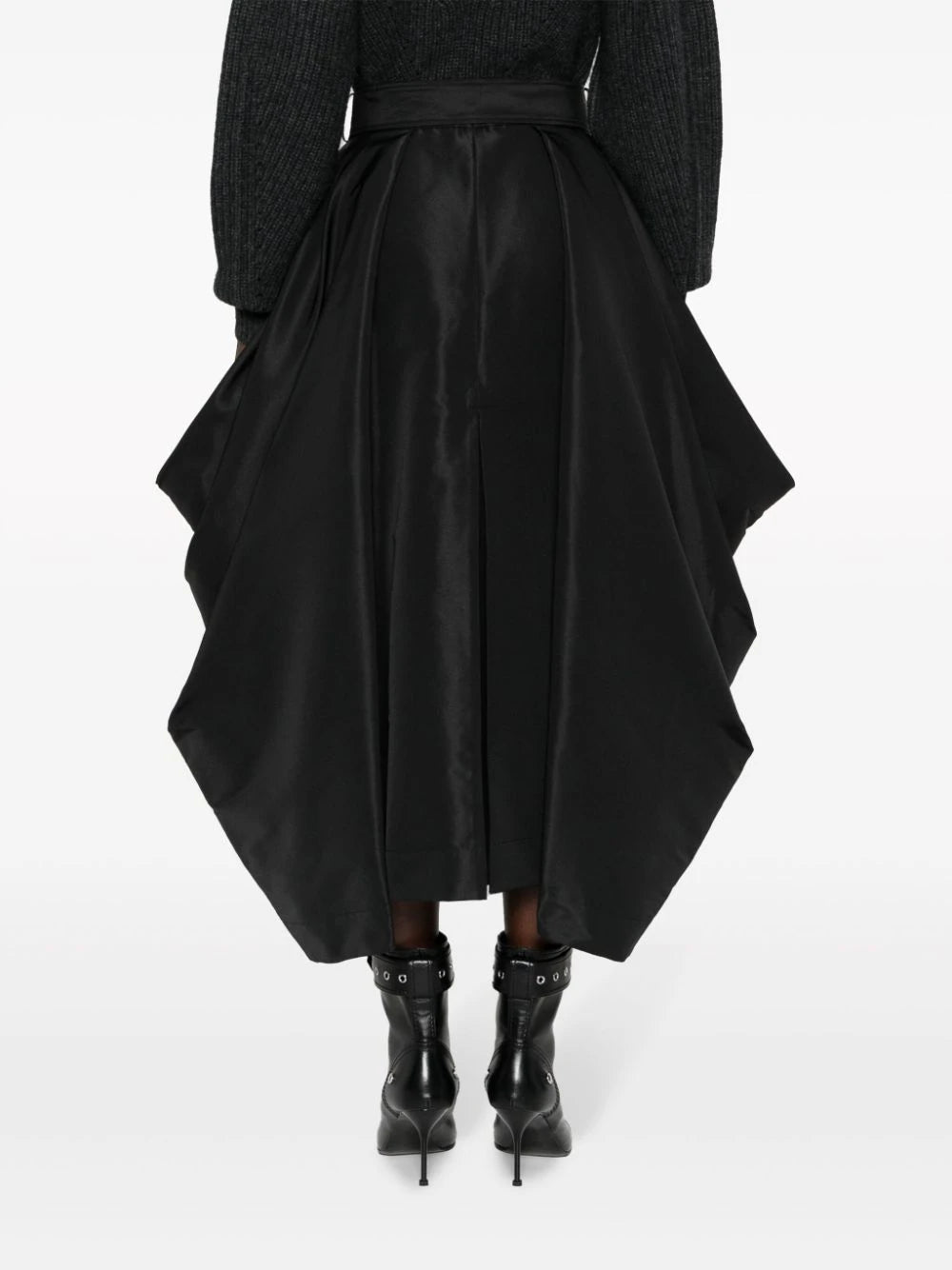 Alexander McQueen Belted Draped Skirt