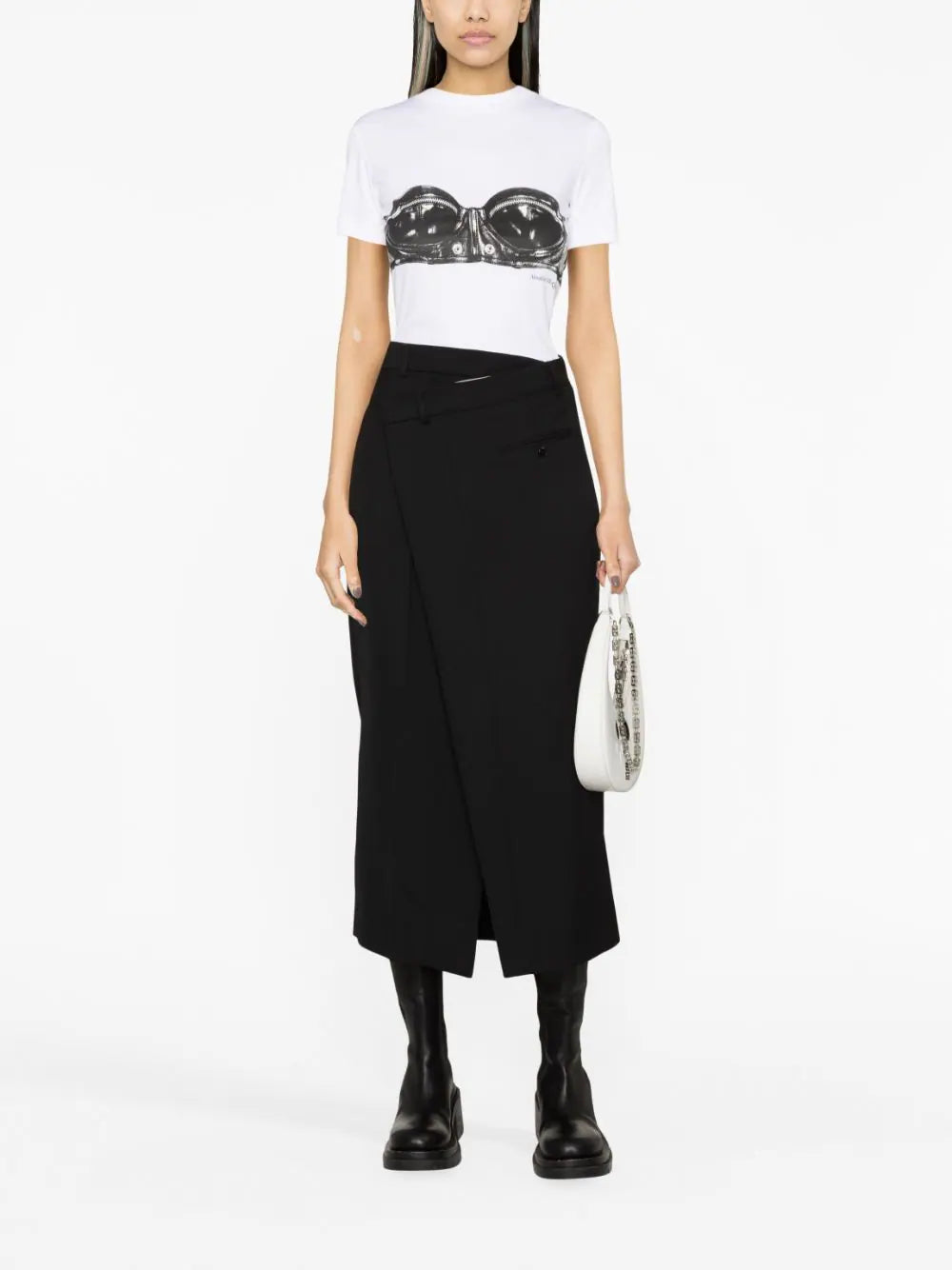 Alexander McQueen Biker Bra T-shirt