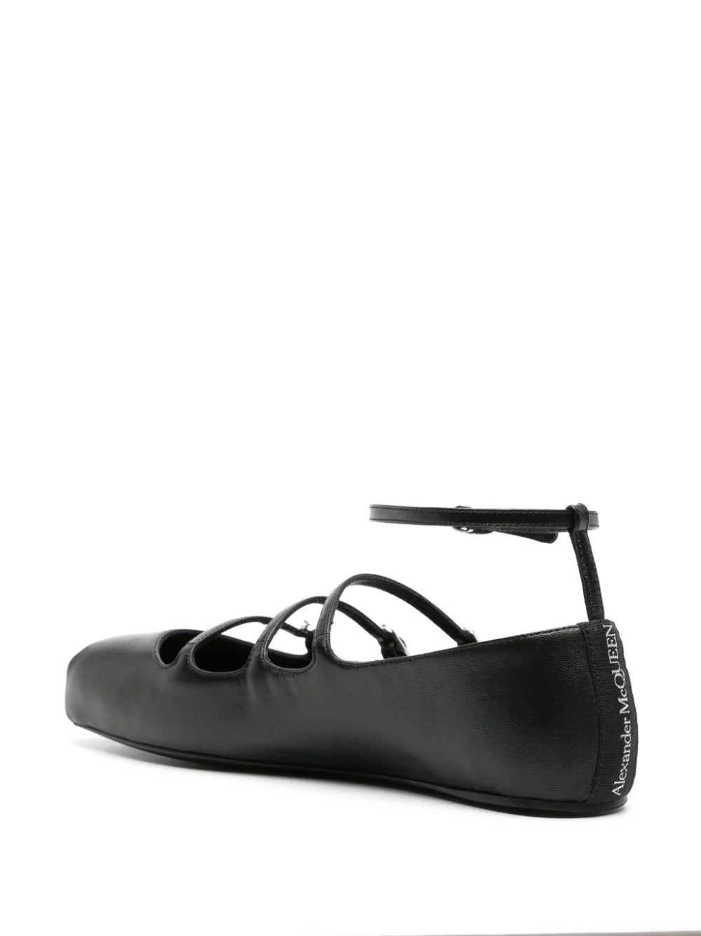 Alexander McQueen Buckled-straps Ballerina Shoes