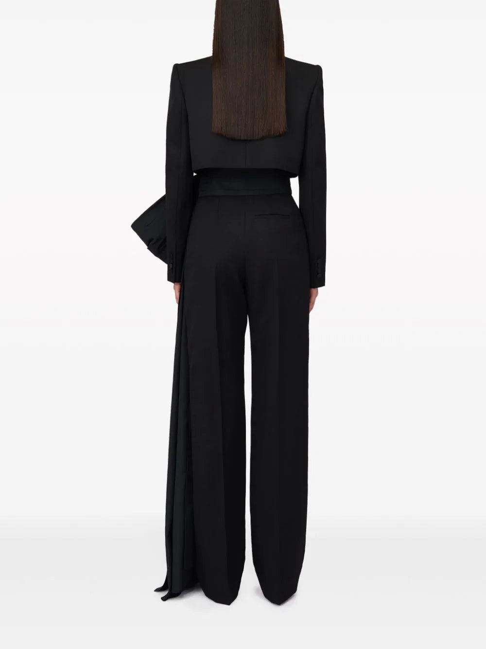 Alexander McQueen Cropped Tuxedo Jacket