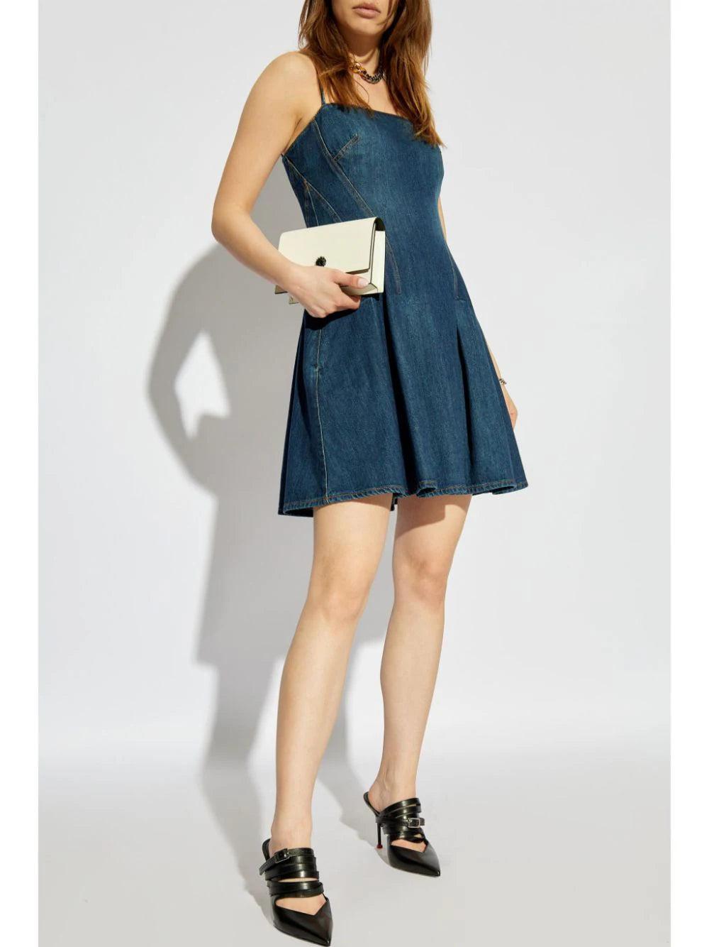 Alexander McQueen Denim Mini Dress