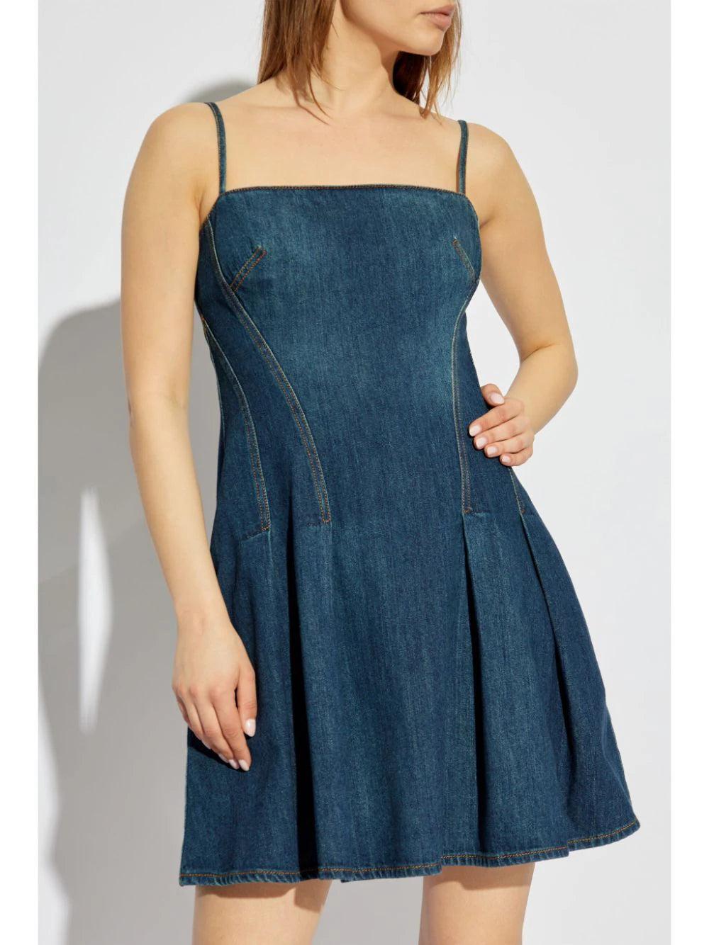 Alexander McQueen Denim Mini Dress