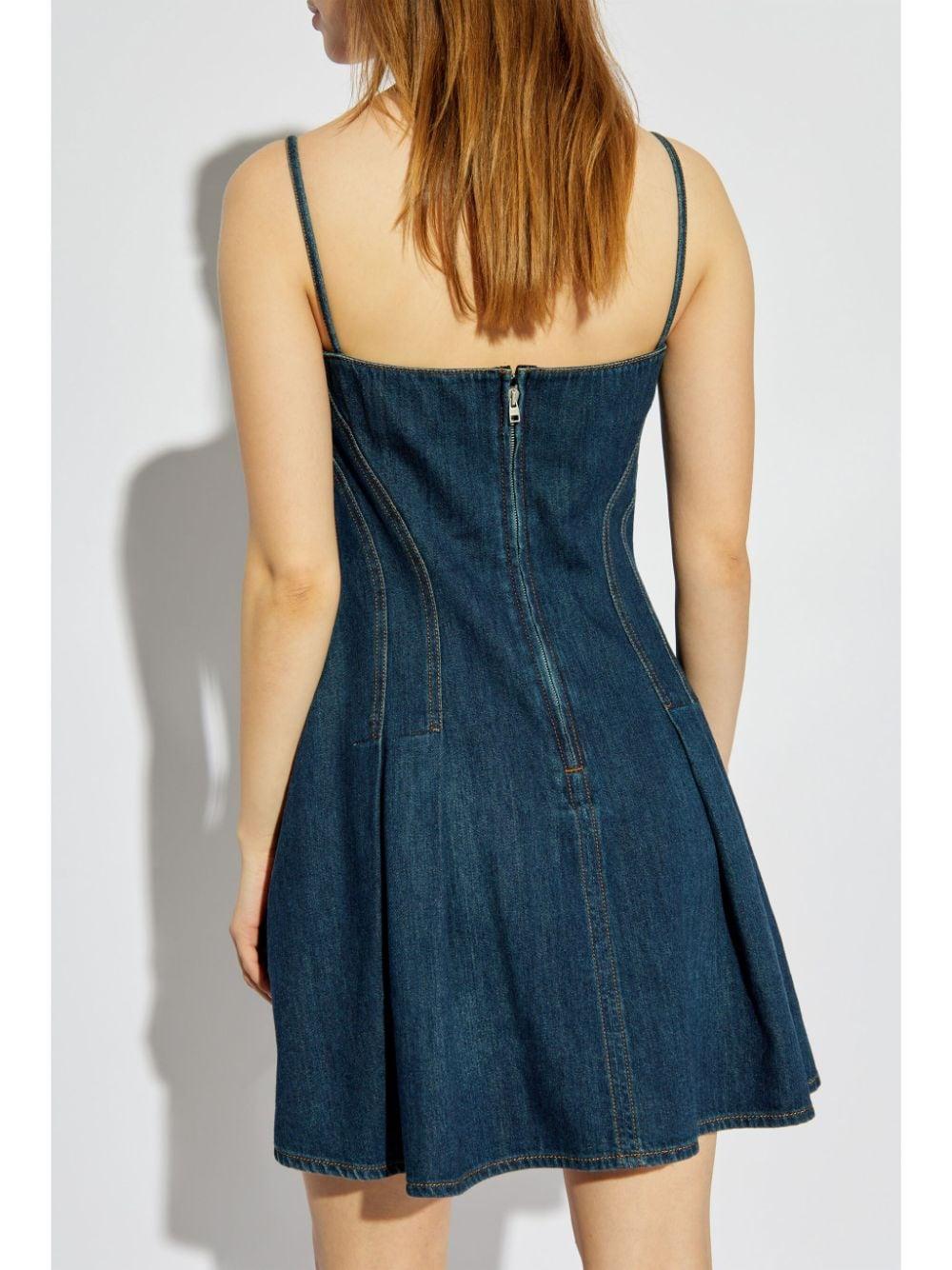 Alexander McQueen Denim Mini Dress