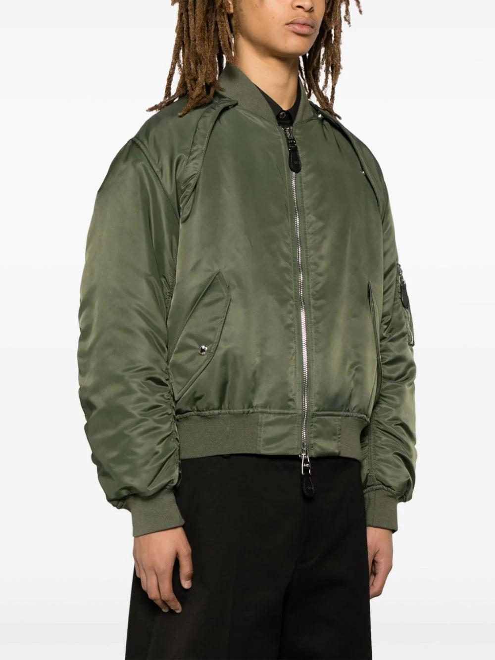 Alexander McQueen Detachable Sleeve Bomber Jacket