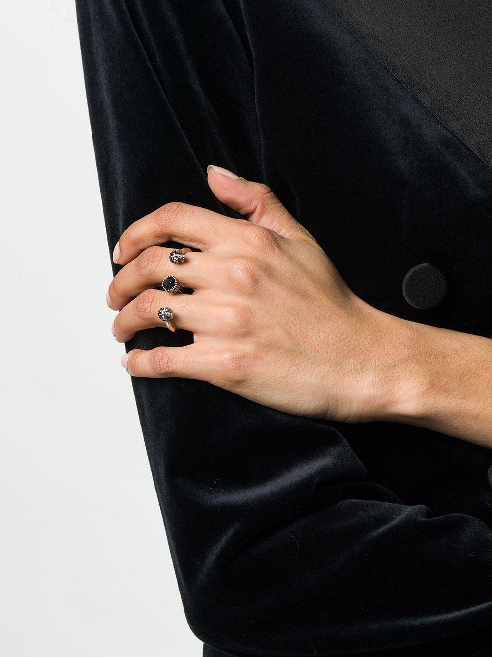 Alexander McQueen Double Skull Ring